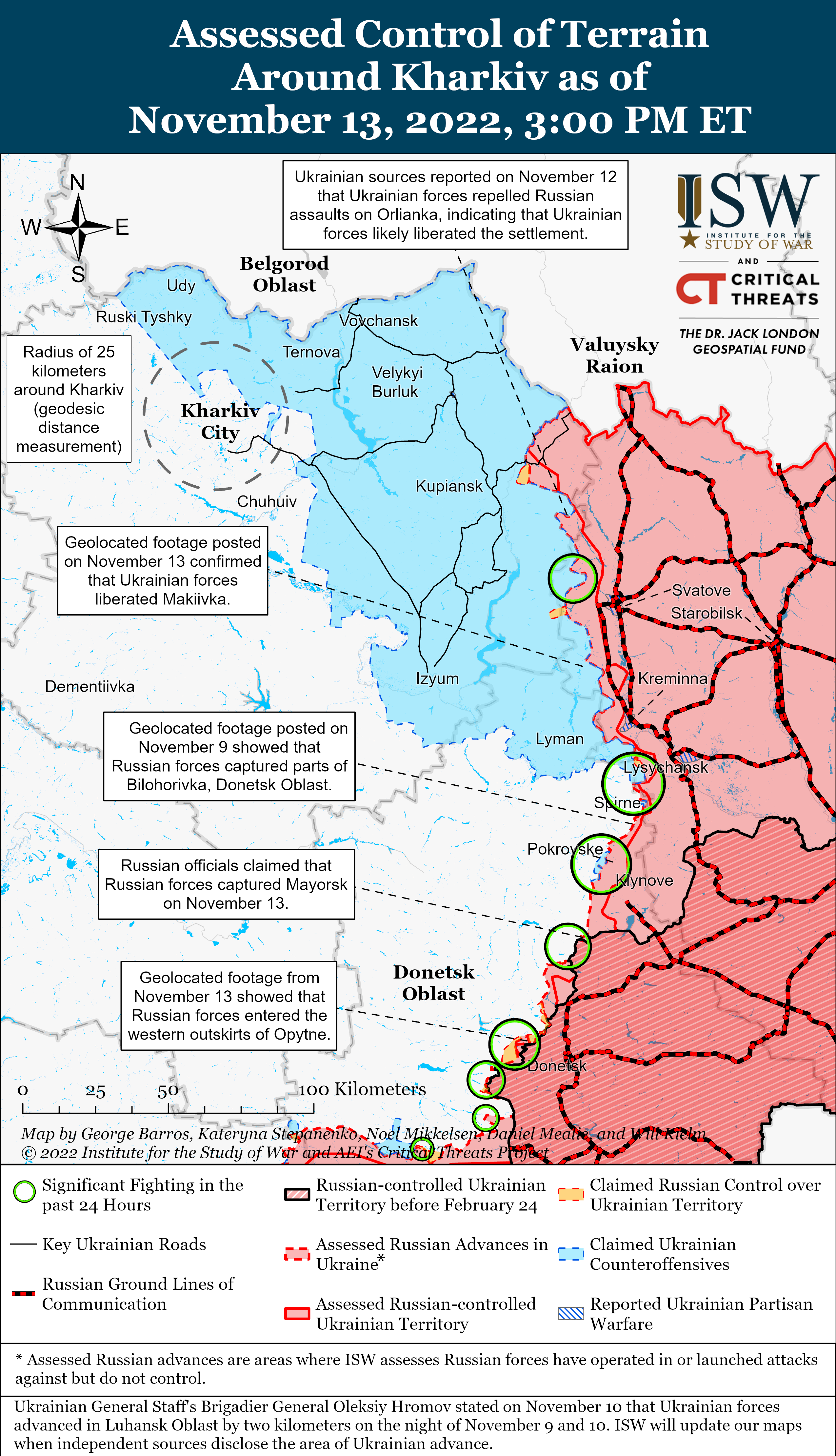 Russian Offensive Campaign Assessment, November 13 | Institute For The ...